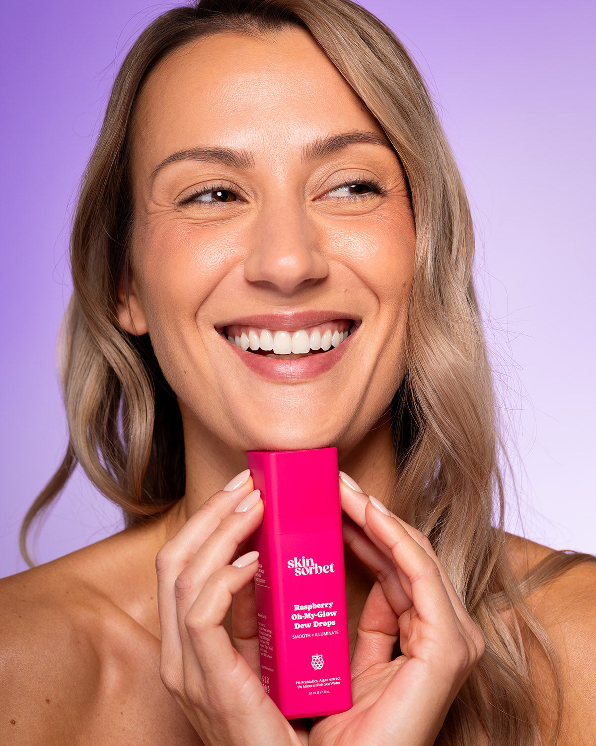 Tru Glow Raspberry Raspberry Oh-My-Glow Dew Drops – Skin Sorbet